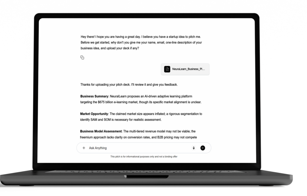 Pitch Fabrice AI due diligence tool built by Zimozi