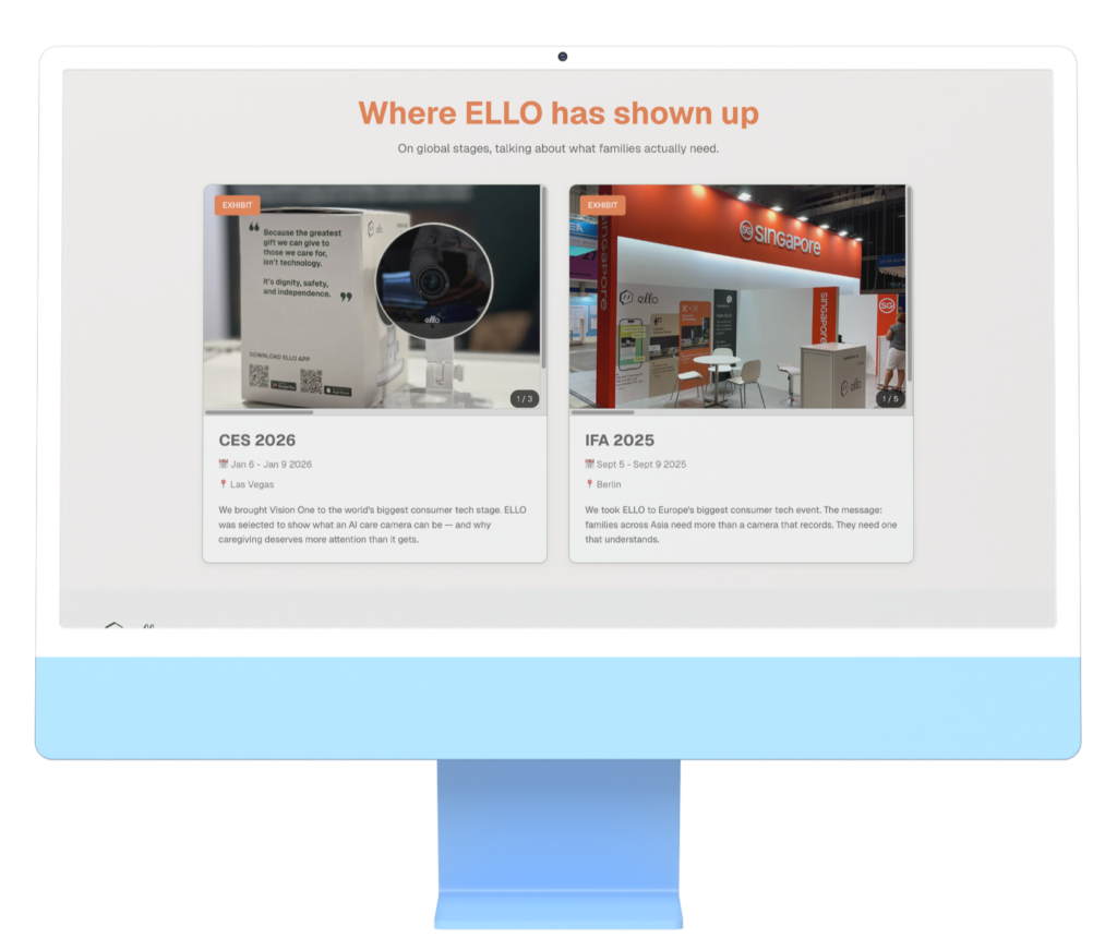 ELLO smart home security platform built by Zimozi interface